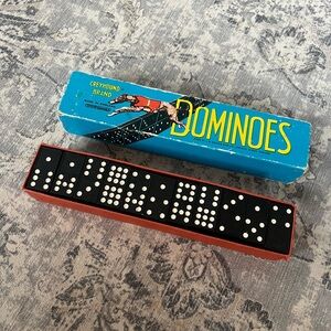 Vintage Greyhound Dominoes Set